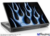 Laptop Skin (Medium) - Metal Flames Blue