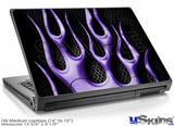 Laptop Skin (Medium) - Metal Flames Purple