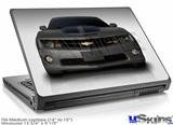 Laptop Skin (Medium) - 2010 Chevy Camaro Cyber Gray - Black Stripes