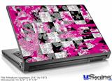 Laptop Skin (Medium) - Checker Skull Splatter