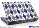 Laptop Skin (Medium) - Argyle Blue and Gray