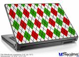 Laptop Skin (Medium) - Argyle Red and Green