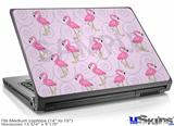 Laptop Skin (Medium) - Flamingos on Pink