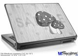 Laptop Skin (Medium) - Mushrooms Gray