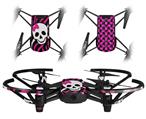 Skin Decal Wrap 2 Pack for DJI Ryze Tello Drone Pink Zebra Skull DRONE NOT INCLUDED