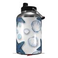Skin Decal Wrap for 2017 RTIC One Gallon Jug Starfish and Sea Shells White (Jug NOT INCLUDED) by WraptorSkinz
