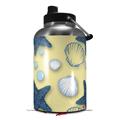 Skin Decal Wrap for 2017 RTIC One Gallon Jug Starfish and Sea Shells Yellow Sunshine (Jug NOT INCLUDED) by WraptorSkinz