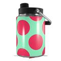 Skin Decal Wrap for Yeti Half Gallon Jug Kearas Polka Dots Pink And Blue - JUG NOT INCLUDED by WraptorSkinz