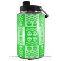 Skin Decal Wrap for Yeti 1 Gallon Jug Skull And Crossbones Pattern Green - JUG NOT INCLUDED by WraptorSkinz