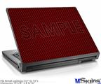 Laptop Skin (Small) - Carbon Fiber Red