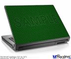 Laptop Skin (Small) - Carbon Fiber Green