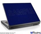 Laptop Skin (Small) - Carbon Fiber Blue