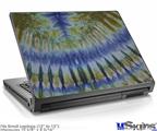 Laptop Skin (Small) - Tie Dye Green Stripes