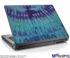 Laptop Skin (Small) - Tie Dye Blue Stripes