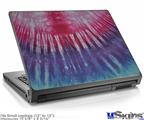 Laptop Skin (Small) - Tie Dye Pink Stripes