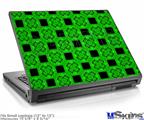 Laptop Skin (Small) - Criss Cross Green