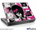 Laptop Skin (Small) - Scene Kid Girl Skull