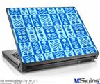 Laptop Skin (Small) - Skull And Crossbones Pattern Blue