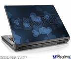 Laptop Skin (Small) - Bokeh Hearts Blue