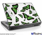 Laptop Skin (Small) - Butterflies Green