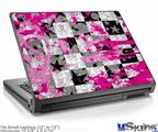 Laptop Skin (Small) - Checker Skull Splatter