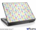 Laptop Skin (Small) - Kearas Hearts White