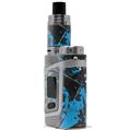 Skin Decal Wrap for Smok AL85 Alien Baby Baja 0003 Neon Blue VAPE NOT INCLUDED