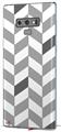 Decal style Skin Wrap compatible with Samsung Galaxy Note 9 Chevrons Gray And Charcoal
