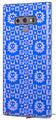 Decal style Skin Wrap compatible with Samsung Galaxy Note 9 Gothic Punk Pattern Blue