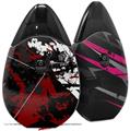 Skin Decal Wrap 2 Pack compatible with Suorin Drop Baja 0003 Red Dark VAPE NOT INCLUDED