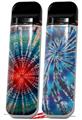 Skin Decal Wrap 2 Pack for Smok Novo v1 Tie Dye Bulls Eye 100 VAPE NOT INCLUDED