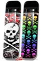 Skin Decal Wrap 2 Pack for Smok Novo v1 Skull Splatter VAPE NOT INCLUDED