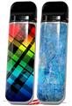 Skin Decal Wrap 2 Pack for Smok Novo v1 Rainbow Plaid VAPE NOT INCLUDED