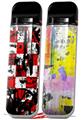 Skin Decal Wrap 2 Pack for Smok Novo v1 Checker Graffiti VAPE NOT INCLUDED