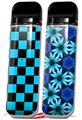 Skin Decal Wrap 2 Pack for Smok Novo v1 Checkers Blue VAPE NOT INCLUDED