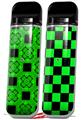 Skin Decal Wrap 2 Pack for Smok Novo v1 Criss Cross Green VAPE NOT INCLUDED