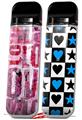 Skin Decal Wrap 2 Pack for Smok Novo v1 Grunge Love VAPE NOT INCLUDED