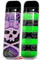 Skin Decal Wrap 2 Pack for Smok Novo v1 Purple Girly Skull VAPE NOT INCLUDED