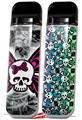 Skin Decal Wrap 2 Pack for Smok Novo v1 Skull Butterfly VAPE NOT INCLUDED