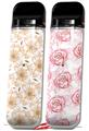 Skin Decal Wrap 2 Pack for Smok Novo v1 Flowers Pattern 15 VAPE NOT INCLUDED