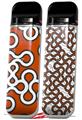 Skin Decal Wrap 2 Pack for Smok Novo v1 Locknodes 03 Burnt Orange VAPE NOT INCLUDED