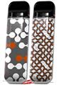 Skin Decal Wrap 2 Pack for Smok Novo v1 Locknodes 04 Burnt Orange VAPE NOT INCLUDED