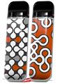 Skin Decal Wrap 2 Pack for Smok Novo v1 Locknodes 05 Burnt Orange VAPE NOT INCLUDED