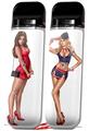 Skin Decal Wrap 2 Pack for Smok Novo v1 redgirl VAPE NOT INCLUDED