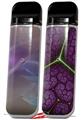 Skin Decal Wrap 2 Pack for Smok Novo v1 Purple Orange VAPE NOT INCLUDED