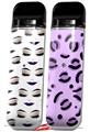 Skin Decal Wrap 2 Pack for Smok Novo v1 Face Dark Purple VAPE NOT INCLUDED