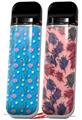 Skin Decal Wrap 2 Pack for Smok Novo v1 Seahorses and Shells Blue Medium VAPE NOT INCLUDED