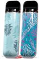 Skin Decal Wrap 2 Pack for Smok Novo v1 Palms 01 Blue On Blue VAPE NOT INCLUDED