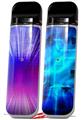 Skin Decal Wrap 2 Pack for Smok Novo v1 Bent Light Blueish VAPE NOT INCLUDED