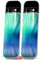 Skin Decal Wrap 2 Pack for Smok Novo v1 Bent Light Seafoam Greenish VAPE NOT INCLUDED